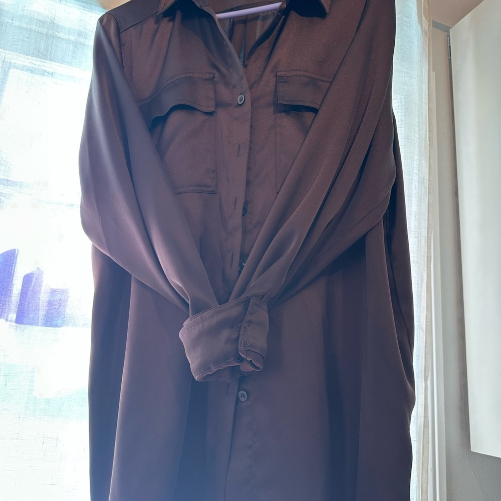 Simply Vera Vera Wang Brown Blouse